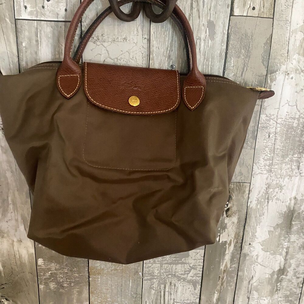 Longchamp Le Pliage Original S Small Nylon Top Handle Tote Bag green